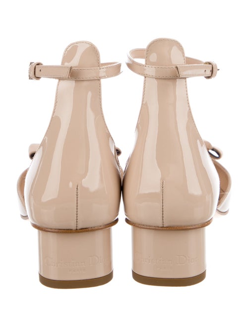 Christian Dior Patent Leather Grosgrain Trim D'Orsay Pumps