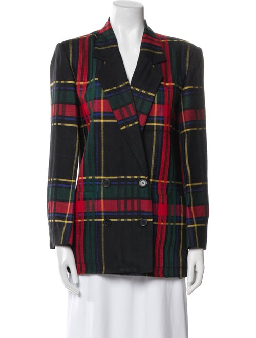 Christian Dior Separates Plaid Print Blazer