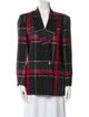 Christian Dior Separates Plaid Print Blazer
