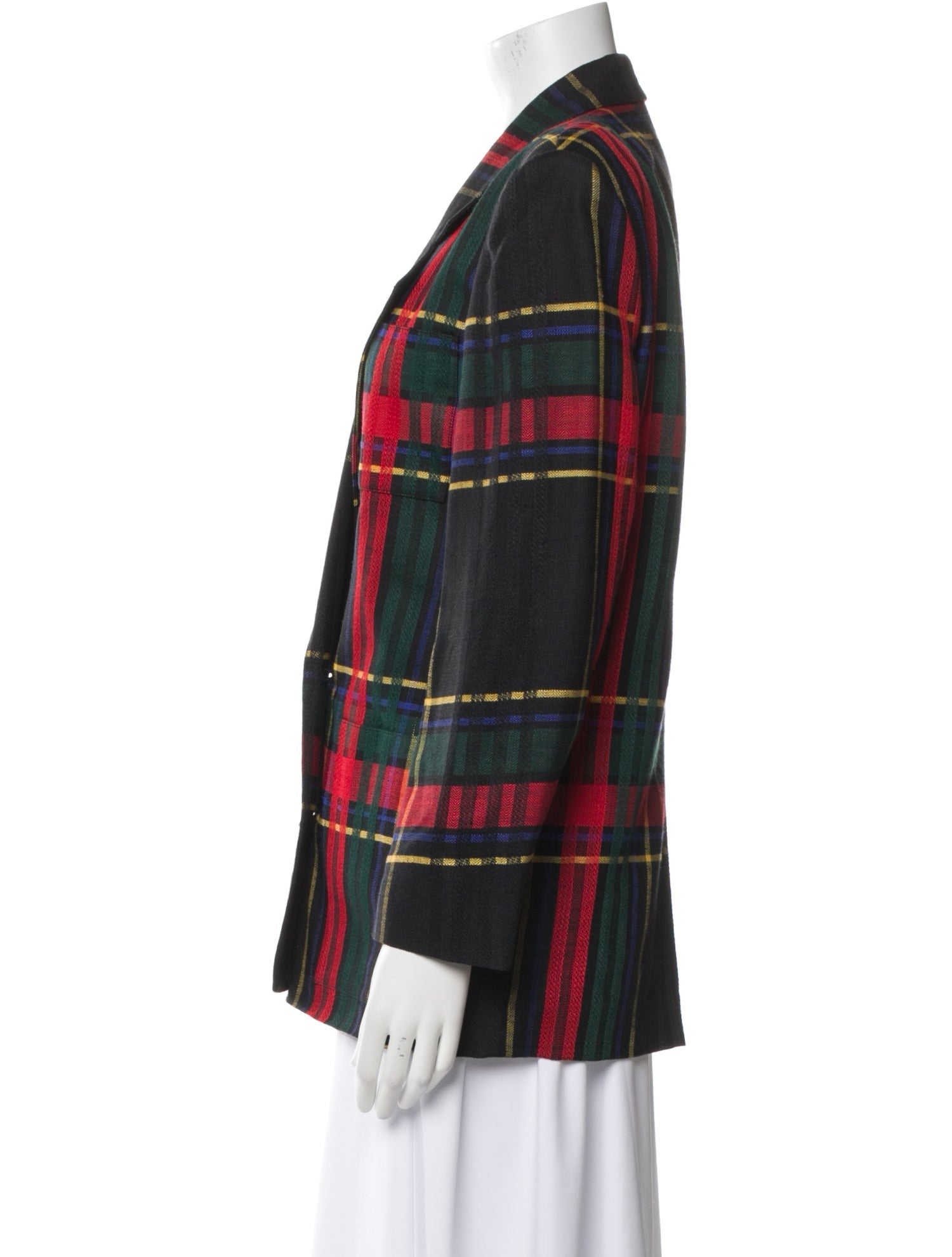 Christian Dior Separates Plaid Print Blazer