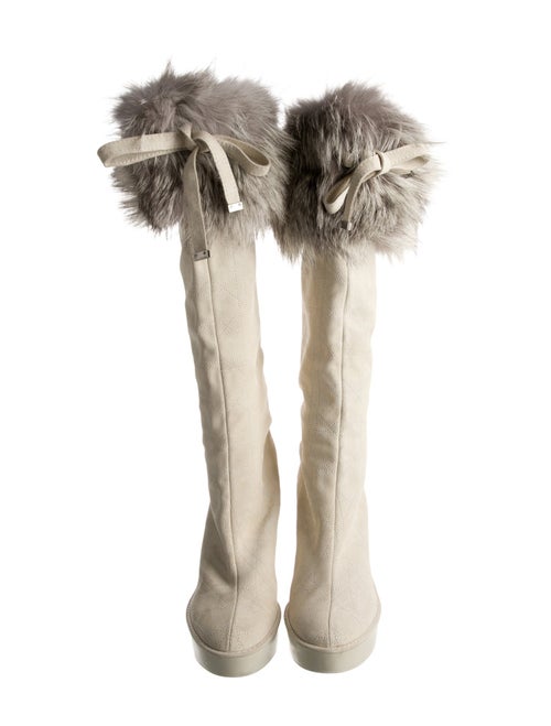 Christian Dior Cannage Pattern Suede Boots