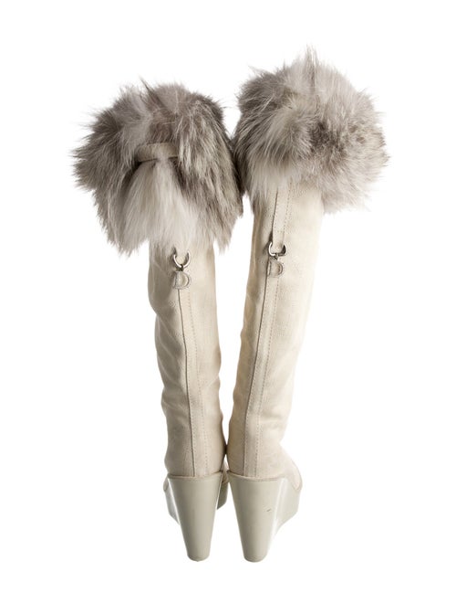 Christian Dior Cannage Pattern Suede Boots