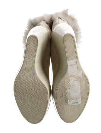 Christian Dior Cannage Pattern Suede Boots