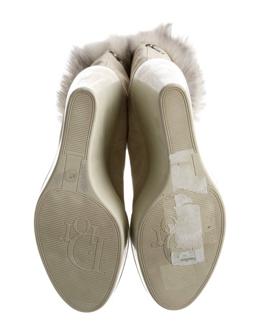 Christian Dior Cannage Pattern Suede Boots