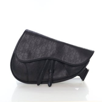 Christian Dior Calf Leather Saddle Bag Medium