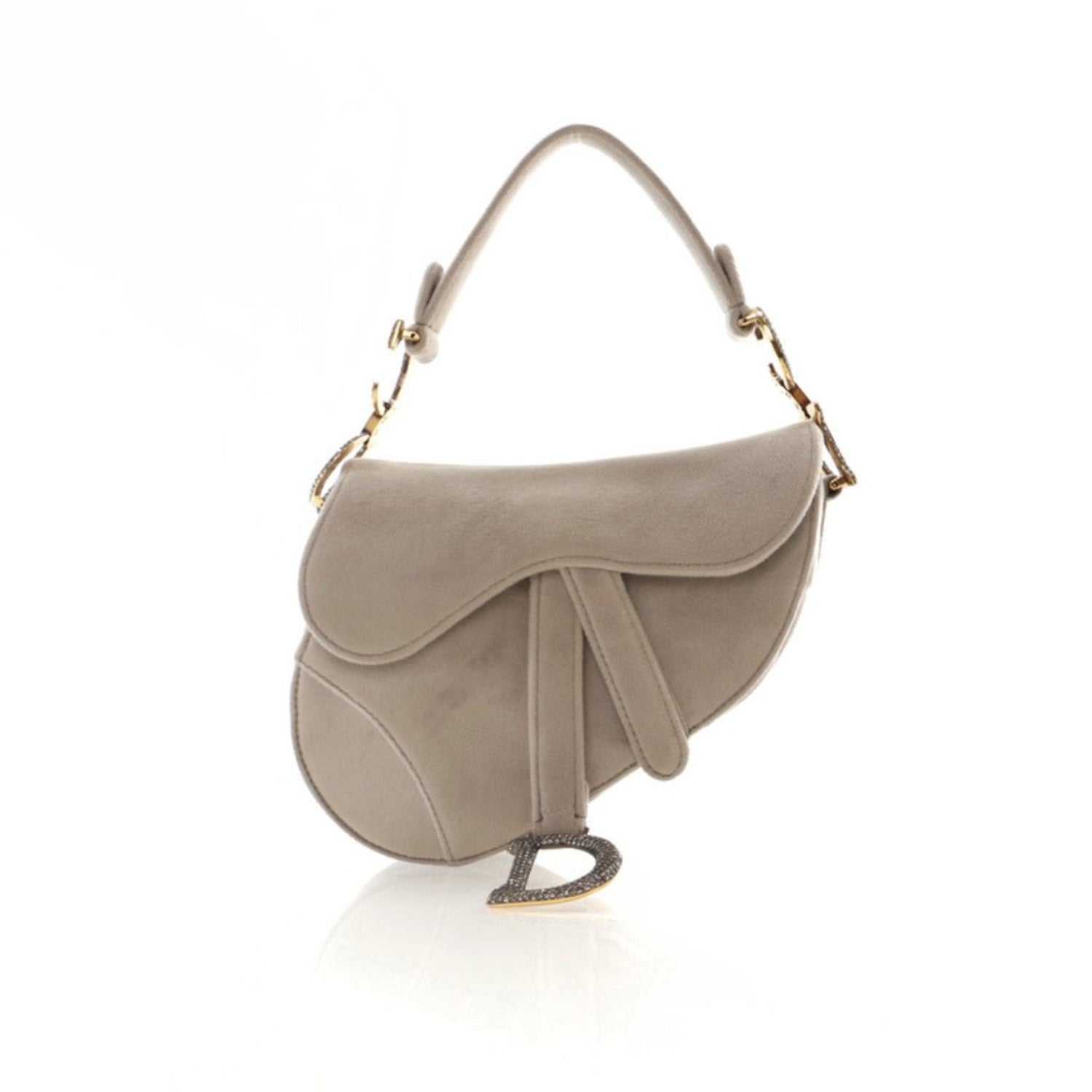 Christian Dior Velvet Saddle Bag Mini