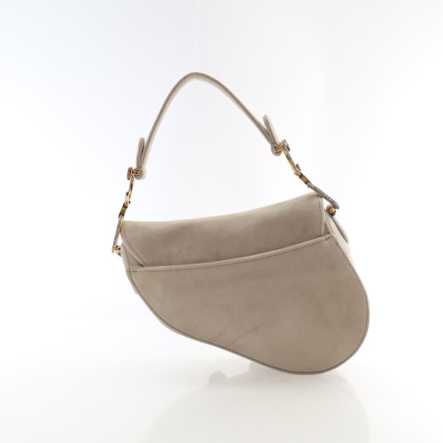 Christian Dior Velvet Saddle Bag Mini