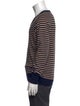 Christian Dior Striped V-Neck Pullover