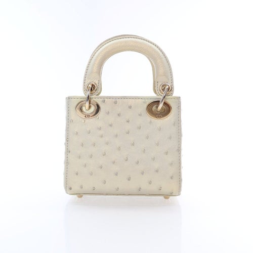 Christian Dior Ostrich Lady Dior Micro 2022