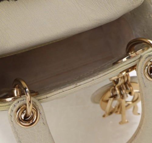 Christian Dior Ostrich Lady Dior Micro 2022