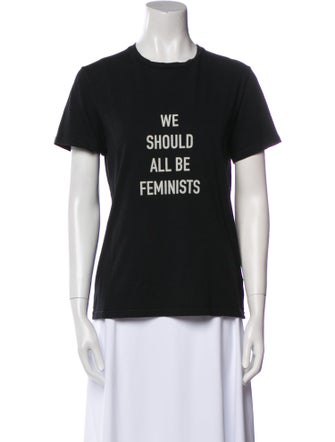 Christian Dior Graphic Print Crew Neck T-Shirt