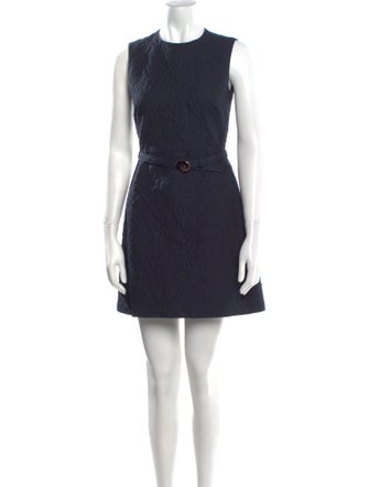 Christian Dior Crew Neck Mini Dress