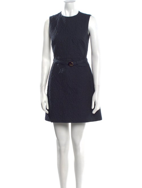 Christian Dior Crew Neck Mini Dress