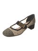 Christian Dior Mesh Bow Accents Mary Jane Flats