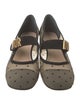 Christian Dior Mesh Bow Accents Mary Jane Flats