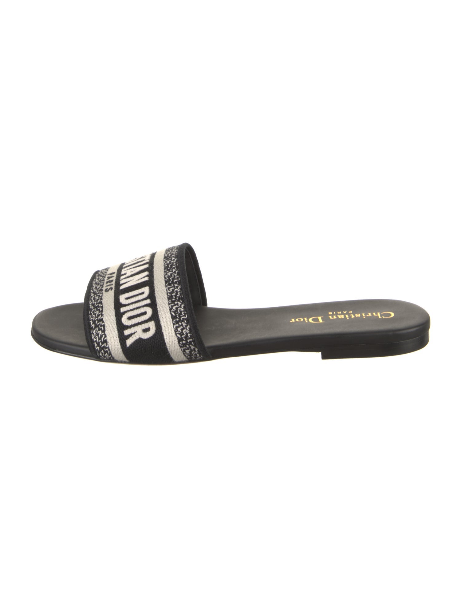 Christian Dior Jacquard Printed Slides