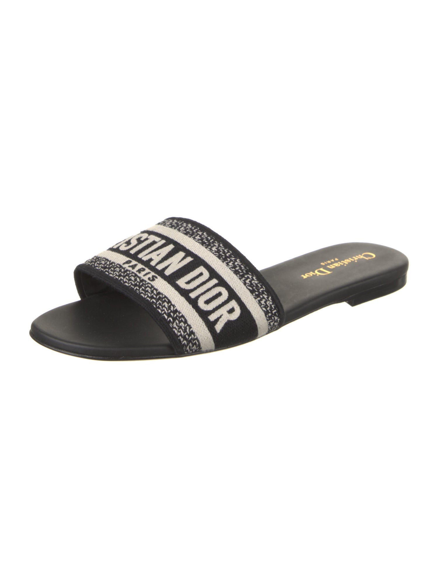 Christian Dior Jacquard Printed Slides