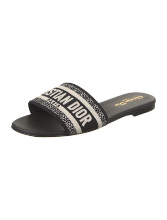Christian Dior Jacquard Printed Slides