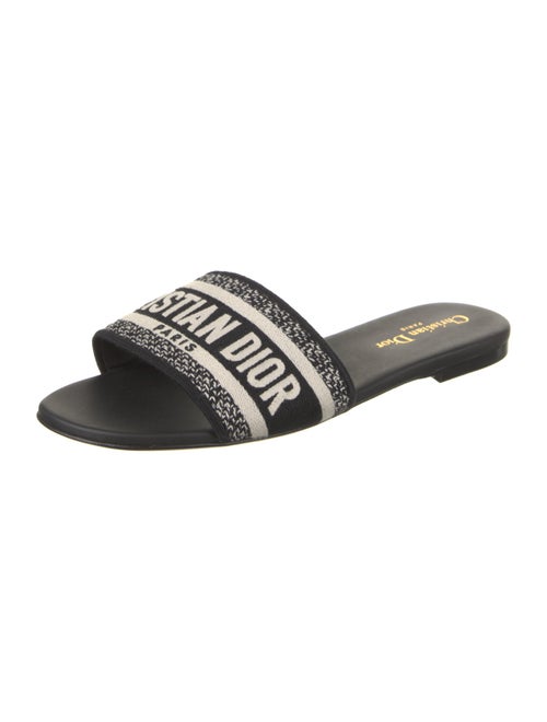 Christian Dior Jacquard Printed Slides