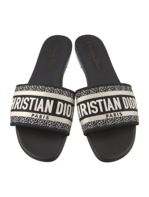 Christian Dior Jacquard Printed Slides