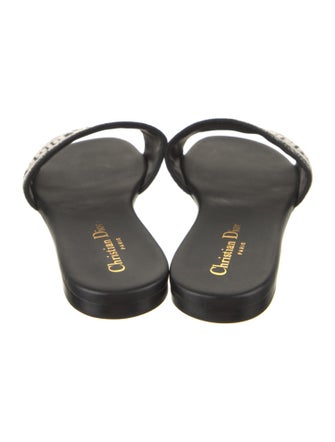 Christian Dior Jacquard Printed Slides