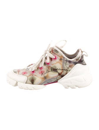 Christian Dior Leather Printed Chunky Sneakers