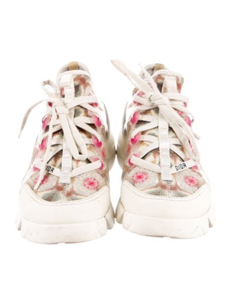 Christian Dior Leather Printed Chunky Sneakers