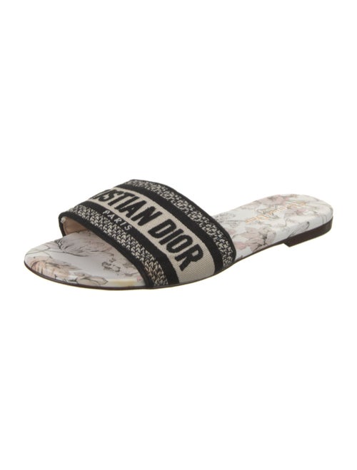 Christian Dior Jacquard Printed Slides