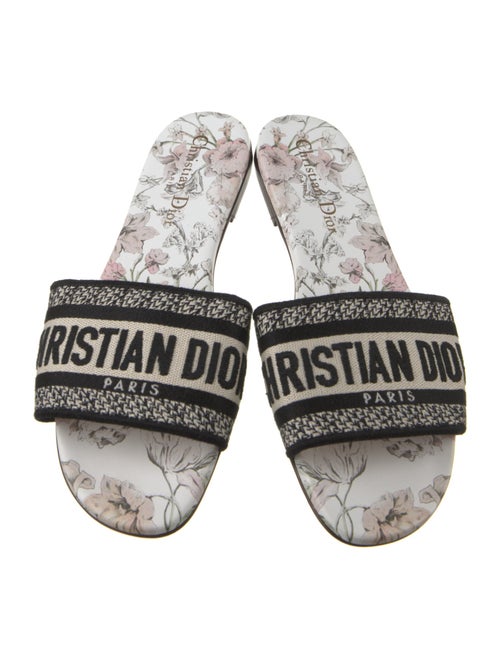 Christian Dior Jacquard Printed Slides