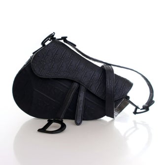 Christian Dior Calf Leather Saddle Bag 2022