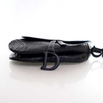 Christian Dior Calf Leather Saddle Bag 2022