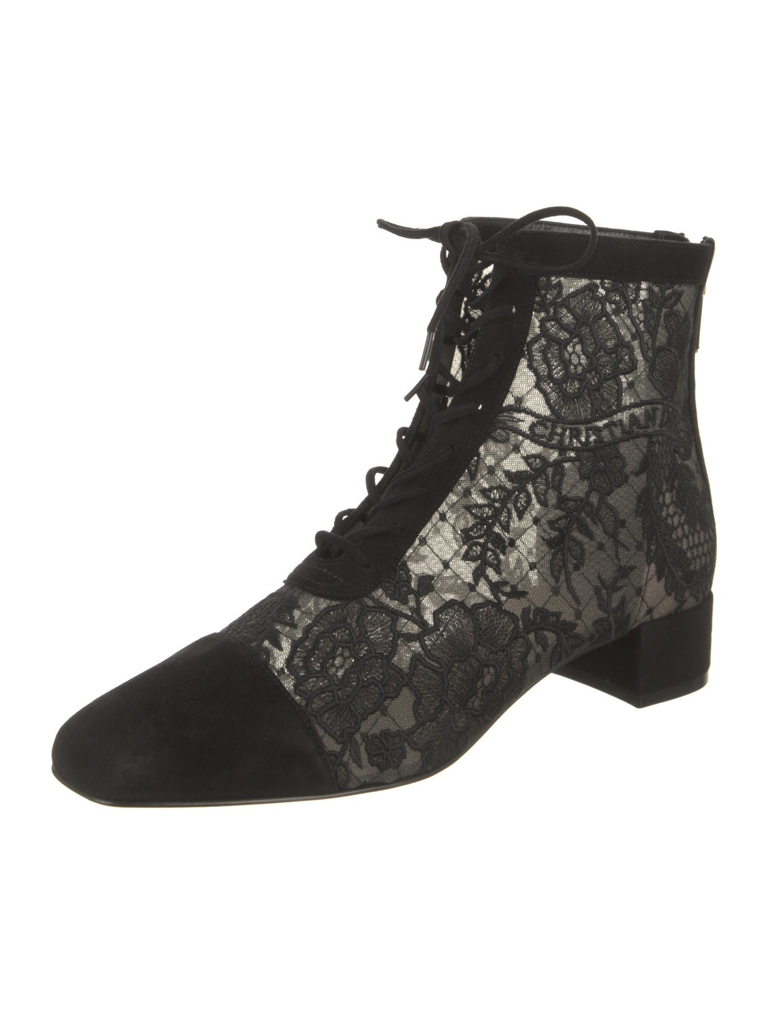 Christian Dior Lace Lace Pattern Boots