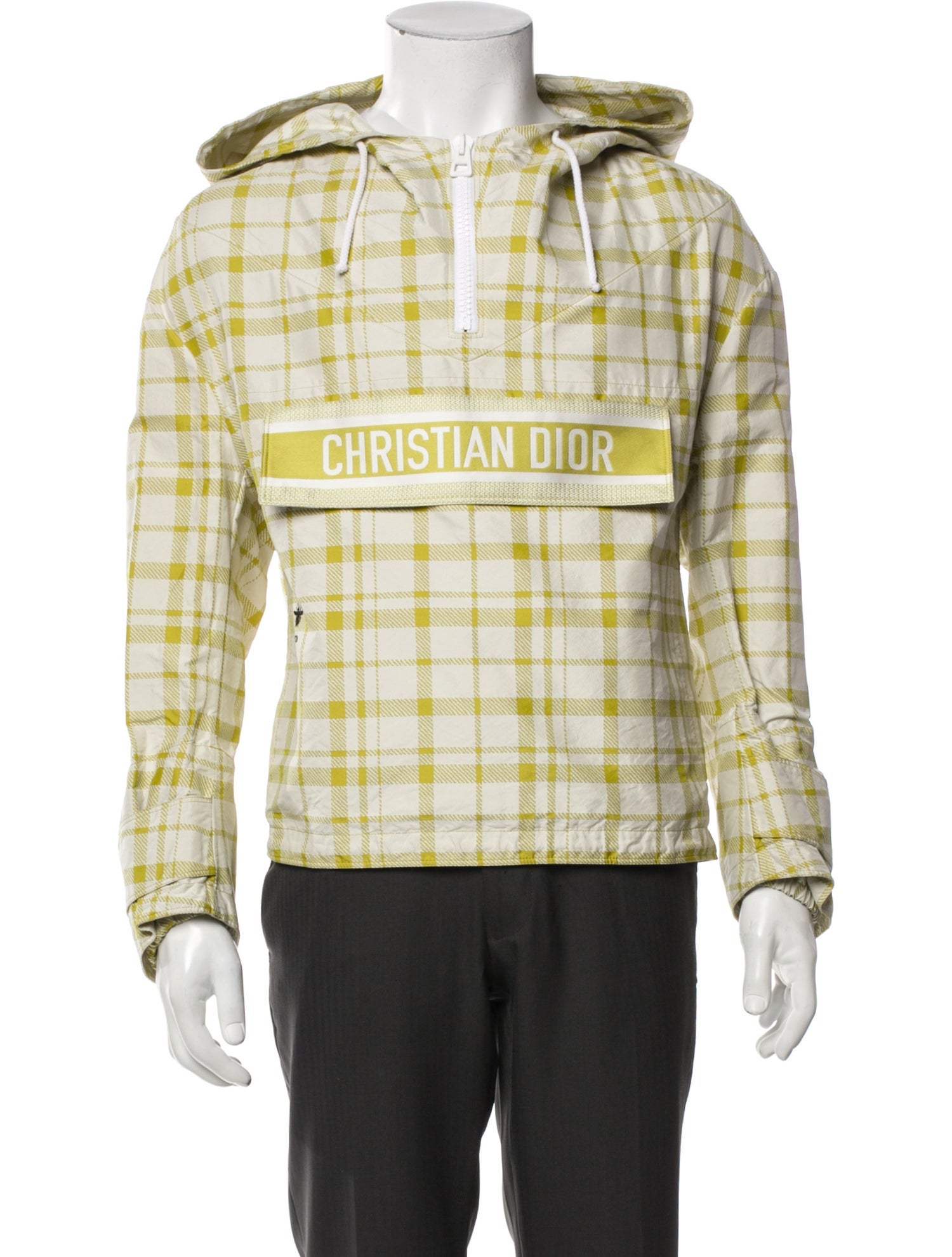 Christian Dior Plaid Print Parka