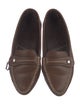 Christian Dior Leather Whipstitch Trim Loafers