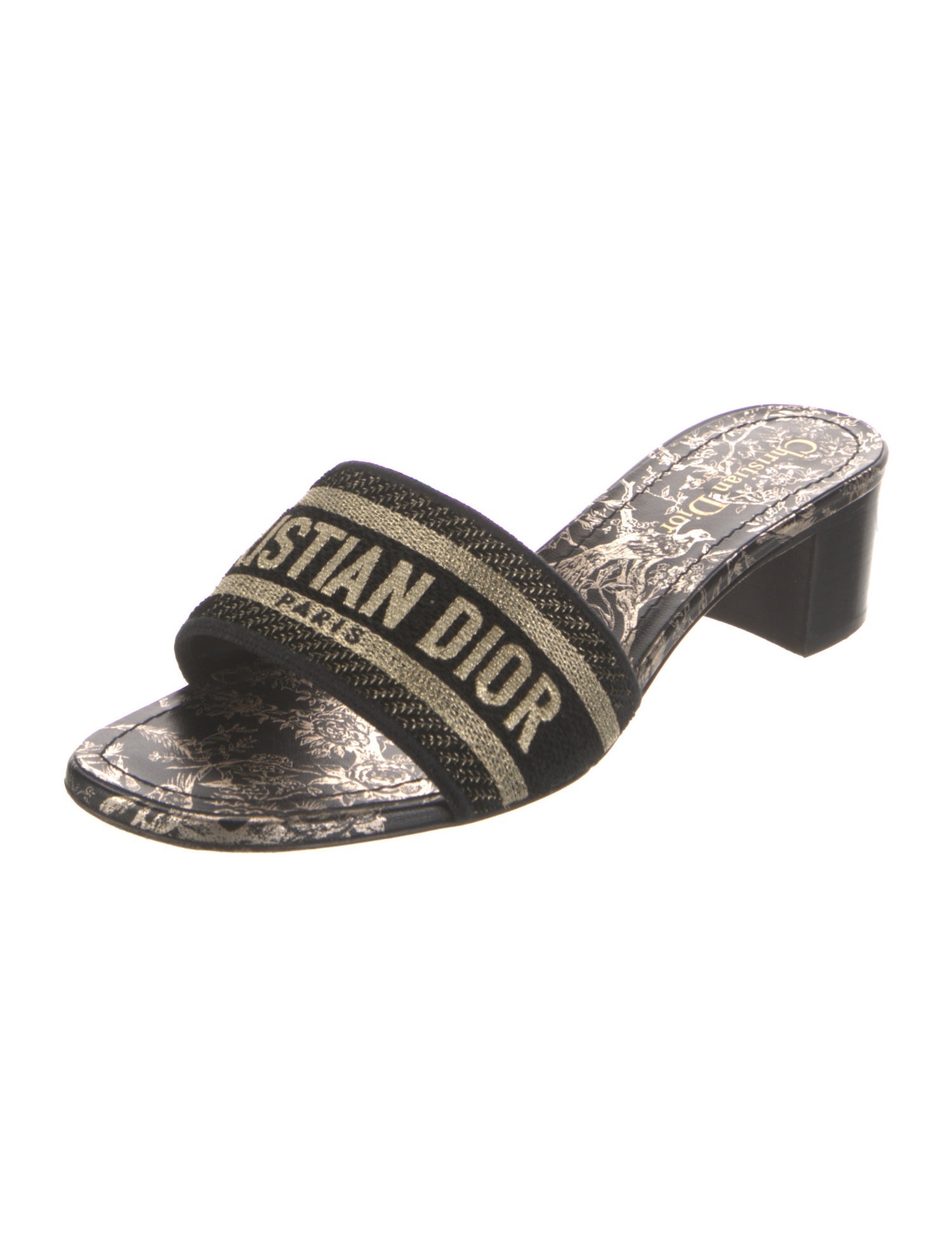 Christian Dior Graphic Print Slides