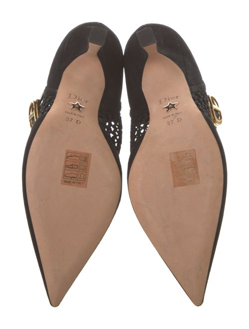 Christian Dior Suede Mesh Accents Boots