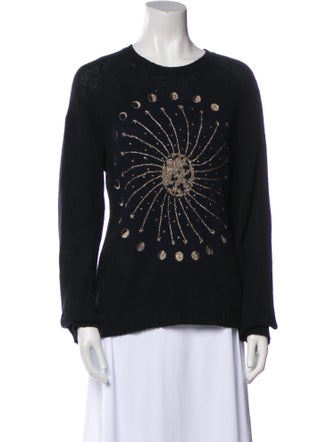 Christian Dior Cashmere Graphic Print Sweater