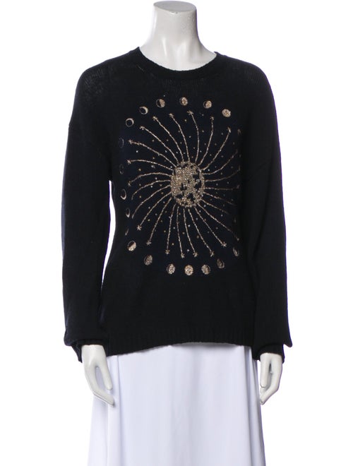 Christian Dior Cashmere Graphic Print Sweater