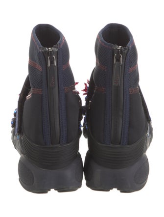 Christian Dior Mesh Crystal Embellishments Sock Boots