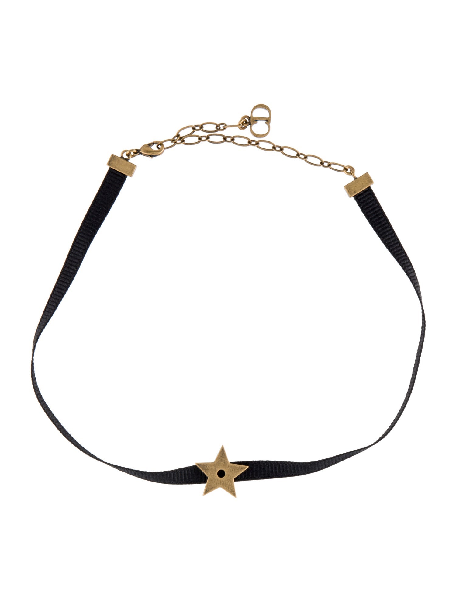 Christian Dior Cord D Porte-Bonheur Choker Necklace