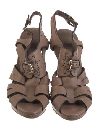Christian Dior Leather Slingback Sandals