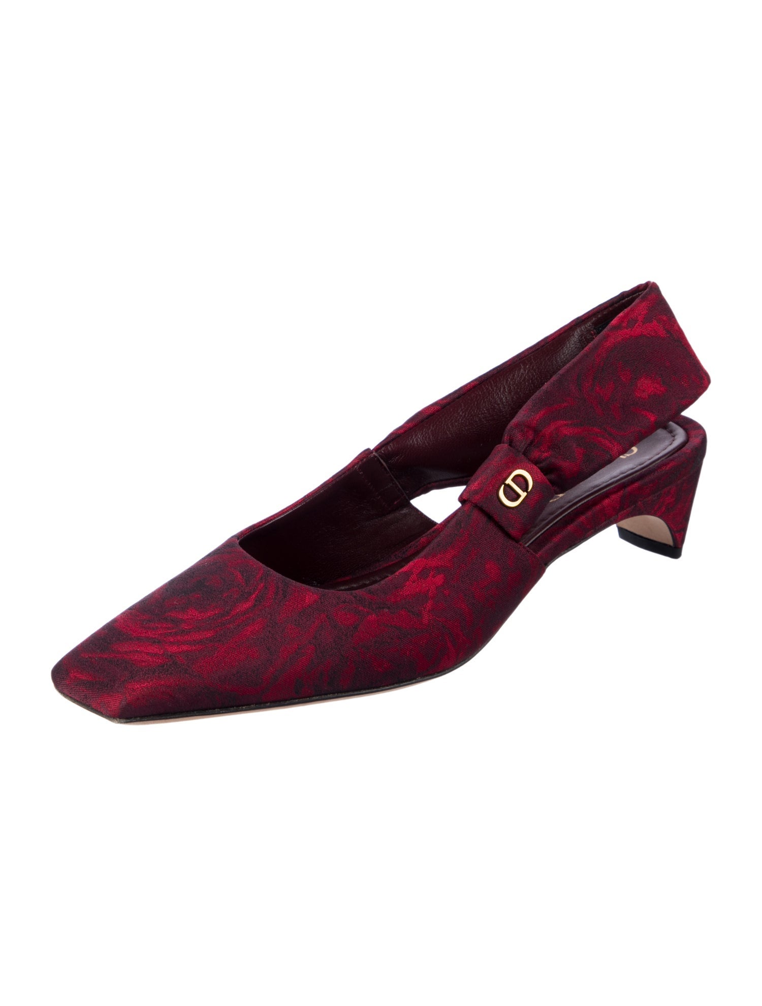 Christian Dior Printed Slingback Pumps