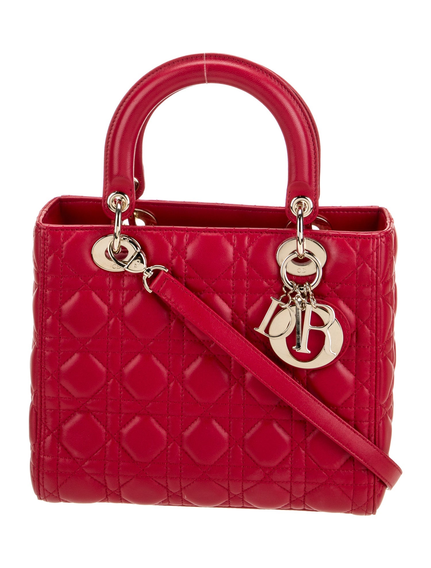 Christian Dior Leather Top Handle Bag