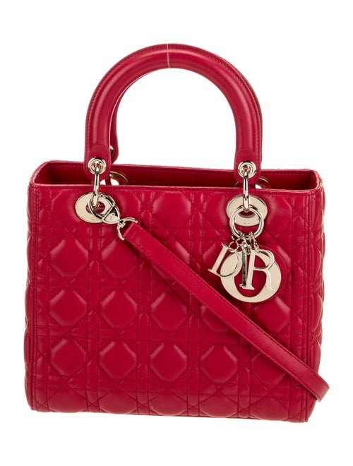 Christian Dior Leather Top Handle Bag