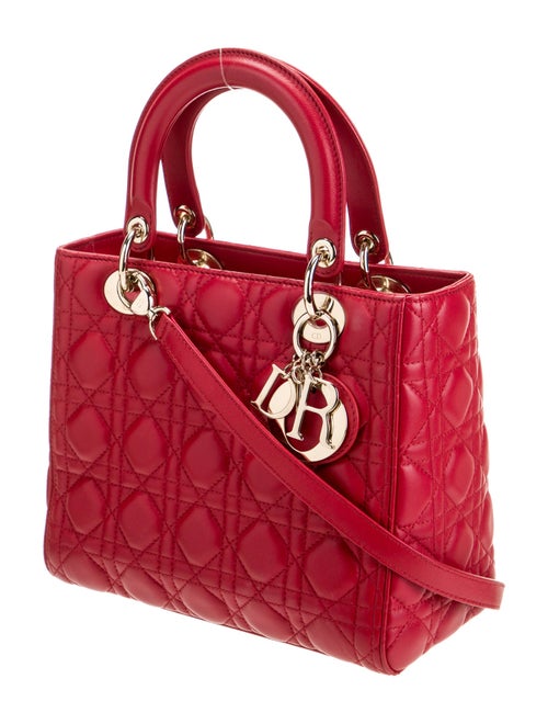 Christian Dior Leather Top Handle Bag