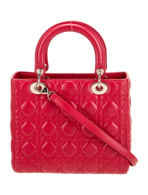 Christian Dior Leather Top Handle Bag