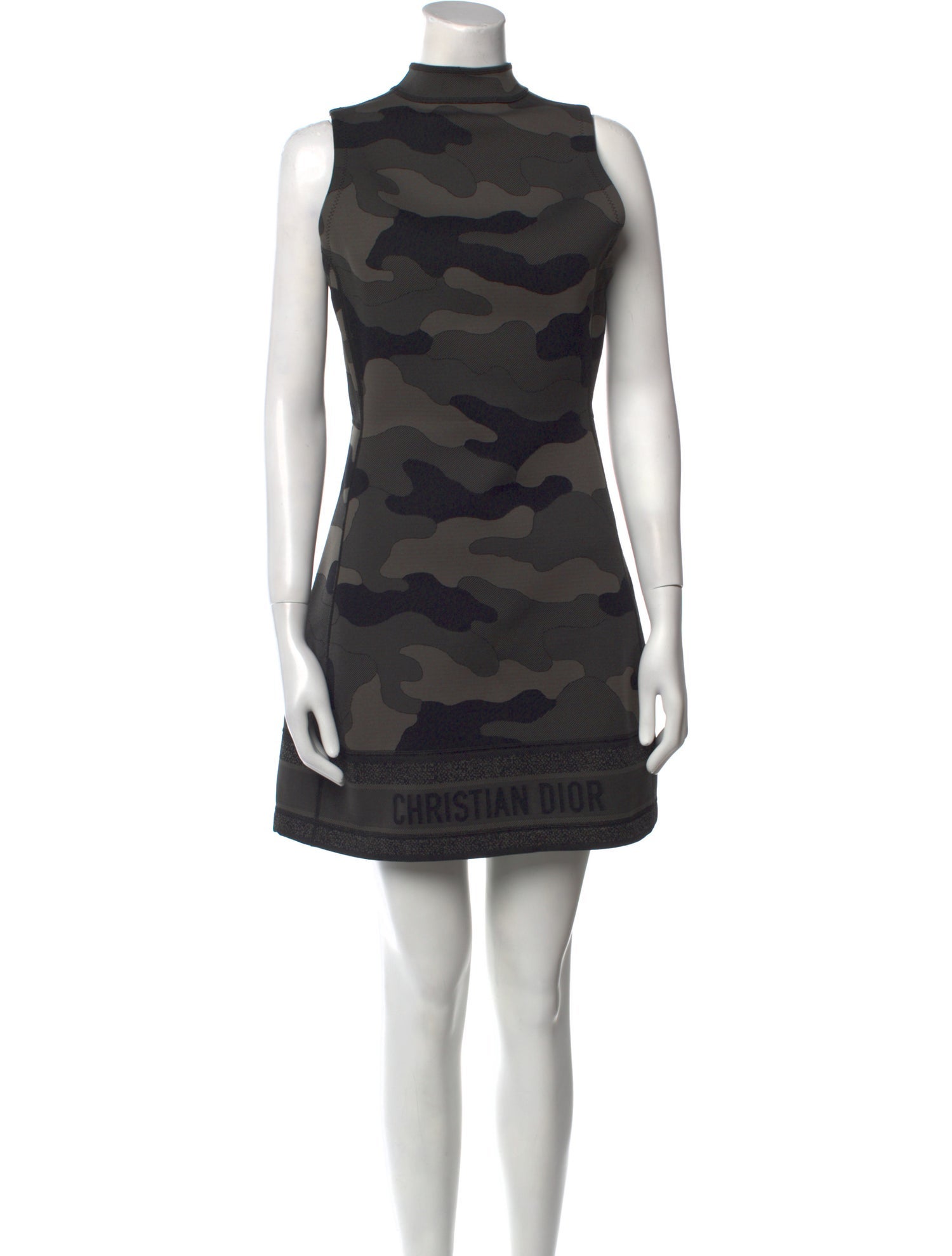 Christian Dior Mock Neck Mini Dress