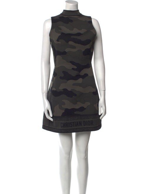 Christian Dior Mock Neck Mini Dress