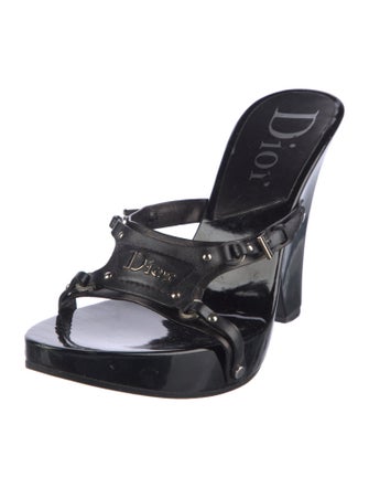 Christian Dior Patent Leather Slides