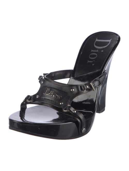 Christian Dior Patent Leather Slides